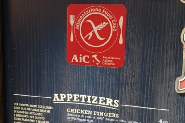 Gluten-free-eating-in-Italy-logo-AIC-pizzeria-Baia-Domizia-burgers